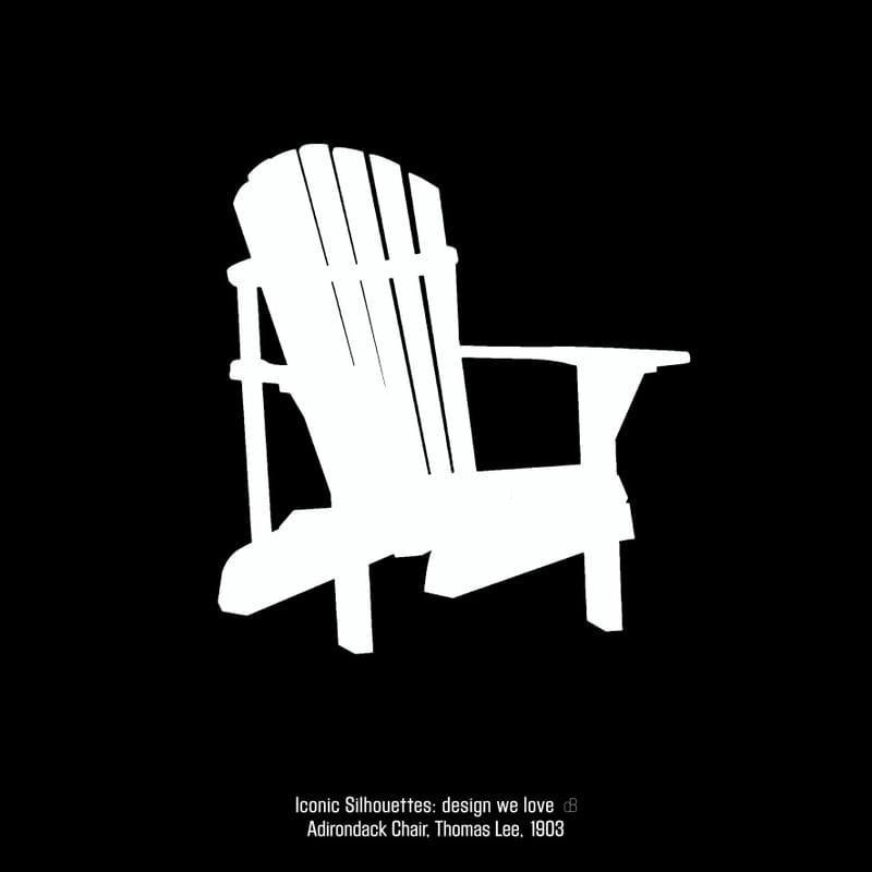 ICONIC SILHOUETTES - DESIGN WE LOVE - ADIRONDACK CHAIR N