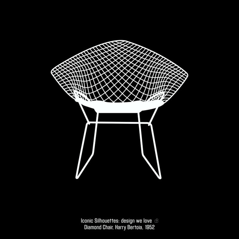 ICONIC SILHOUETTES - DESIGN WE LOVE - DIAMOND CHAIR N