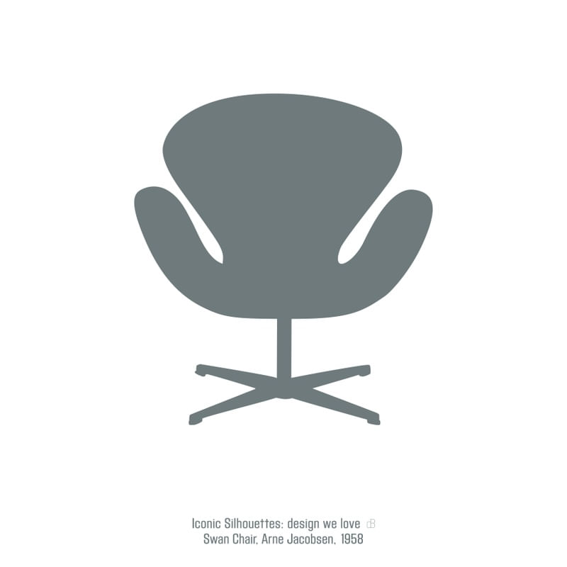 ICONIC SILHOUETTES - DESIGN WE LOVE - SWAN CHAIR