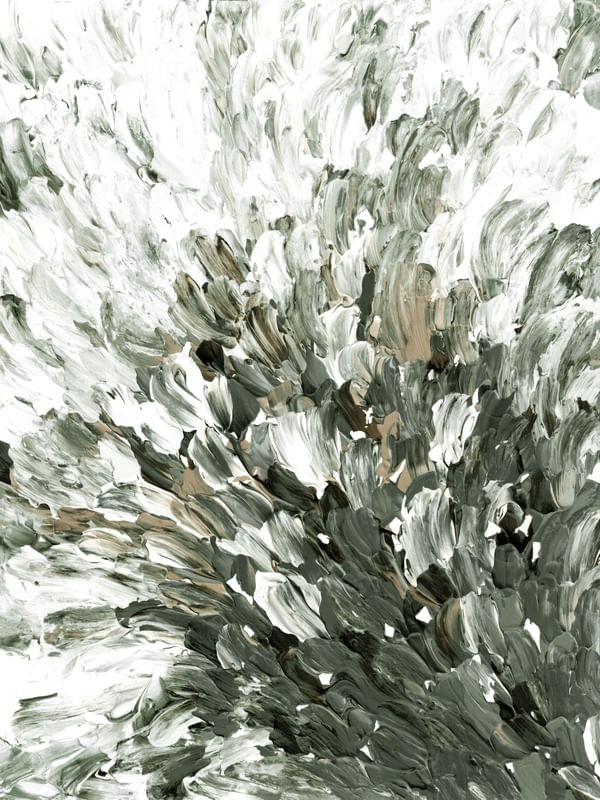 FLORAL EXPANSION 1, WARM GREYSCALE