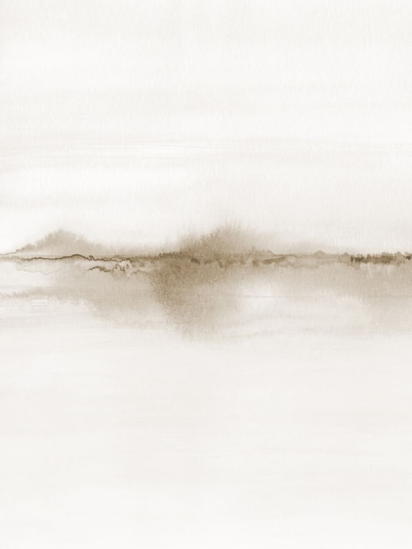 HORIZONTE EM AQUARELA SÉPIA 1/2