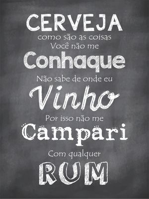 CERVEJA VINHO CONHAQUE