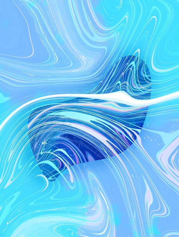 ABSTRACT BLUE STONE