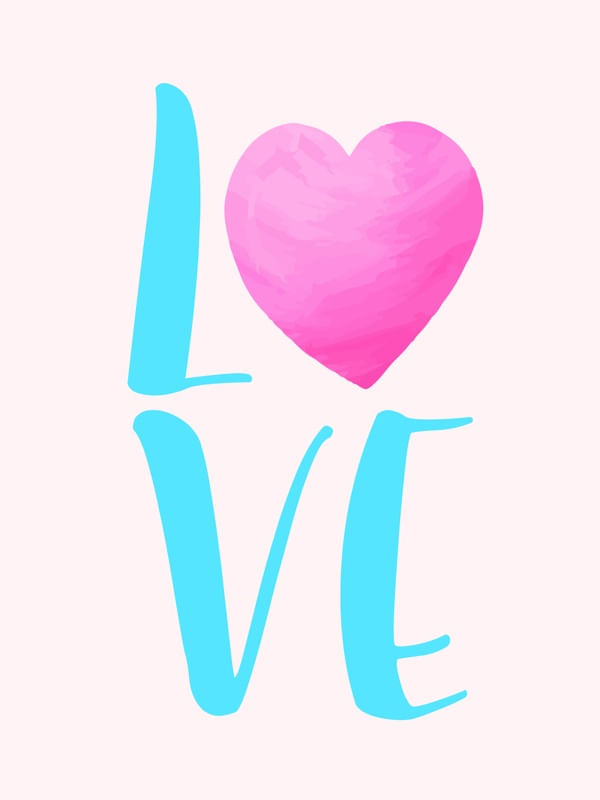 ARTE INFANTIL LOVE CORAÇÃO