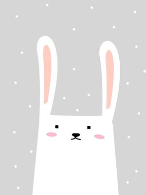 ARTE INFANTIL COELHO NEVE