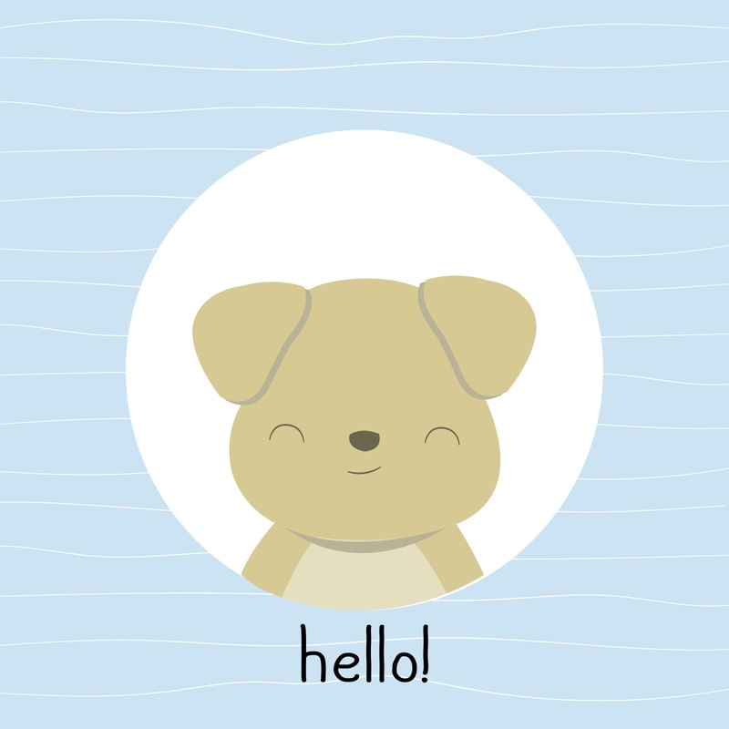 ARTE INFANTIL CACHORRINHO