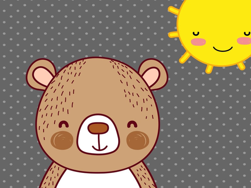 ARTE INFANTIL URSINHO E SOL
