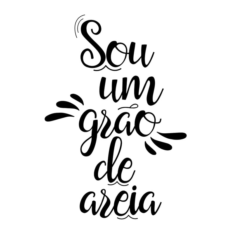 SOU UM GRÃO DE AREIA QUADRADO