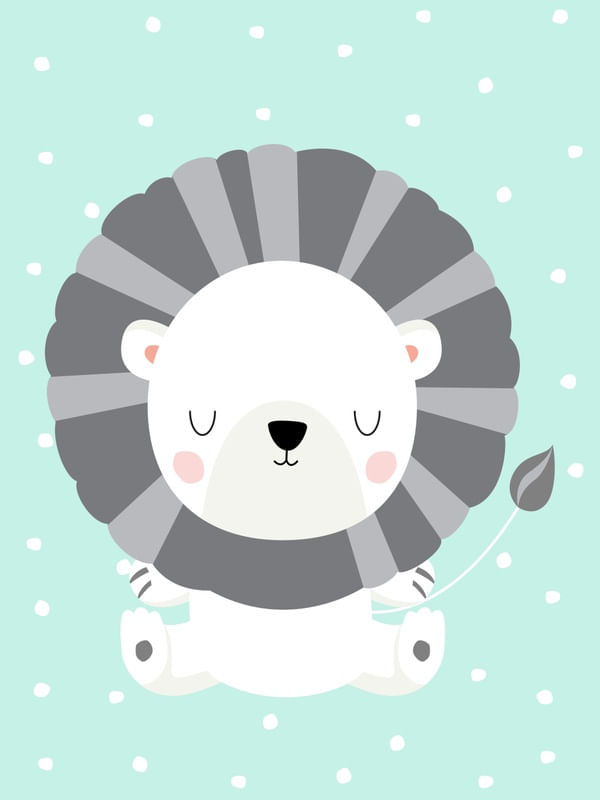 ARTE INFANTIL LEÃO BABY