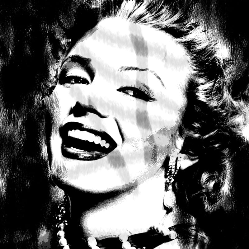 MARILYN BLANC ET NOIR
