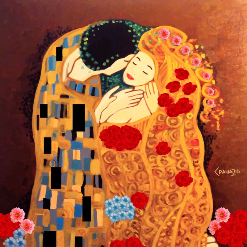 O BEIJO_RELEITURA_KLIMT_2
