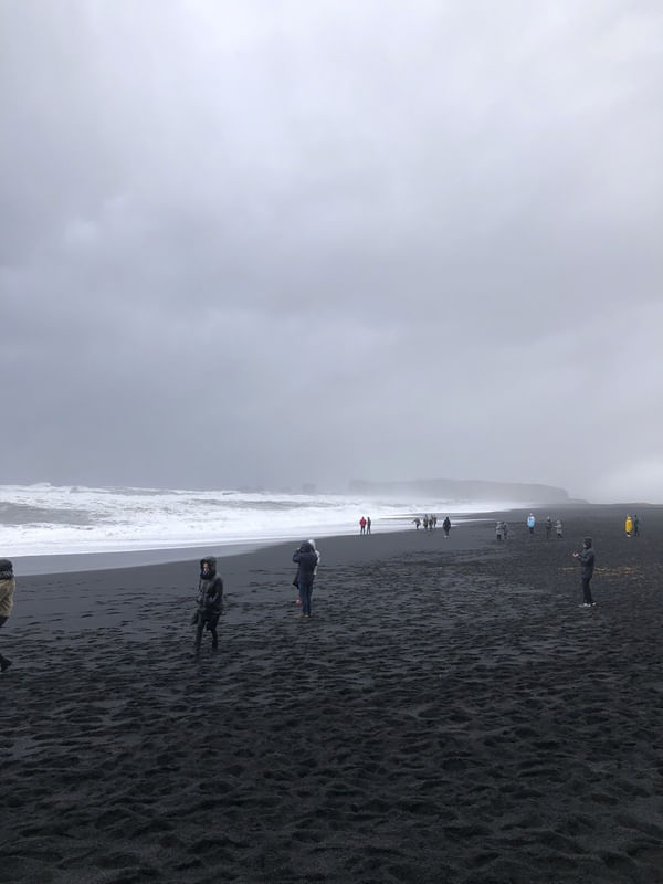 COLORFUL JACKETS AT BLACK SAND BEACH