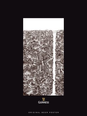 ORIGINAL POSTER - GUINNESS WATERFALL