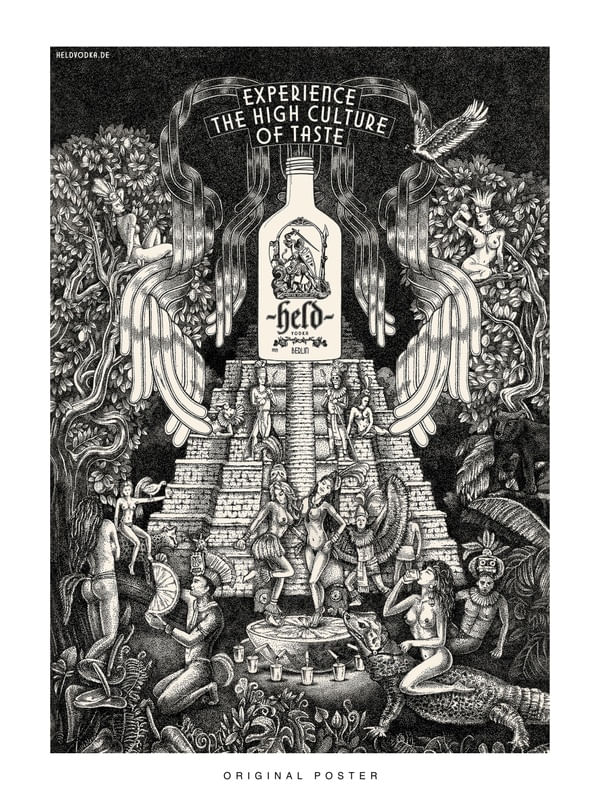 ORIGINAL POSTER - HELD VODKA BERLIN I