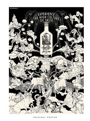 ORIGINAL POSTER - HELD VODKA BERLIN II