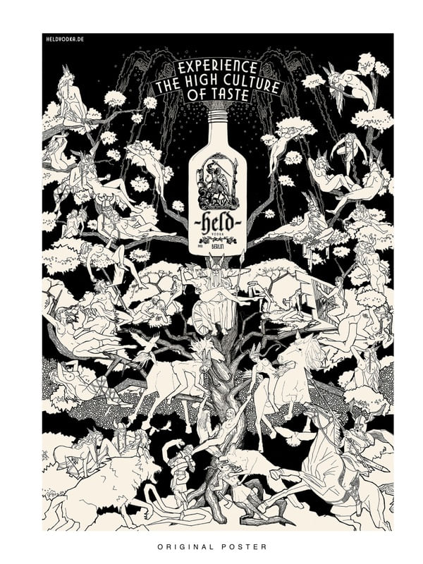 ORIGINAL POSTER - HELD VODKA BERLIN II