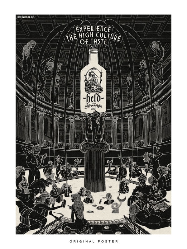 ORIGINAL POSTER - HELD VODKA BERLIN III