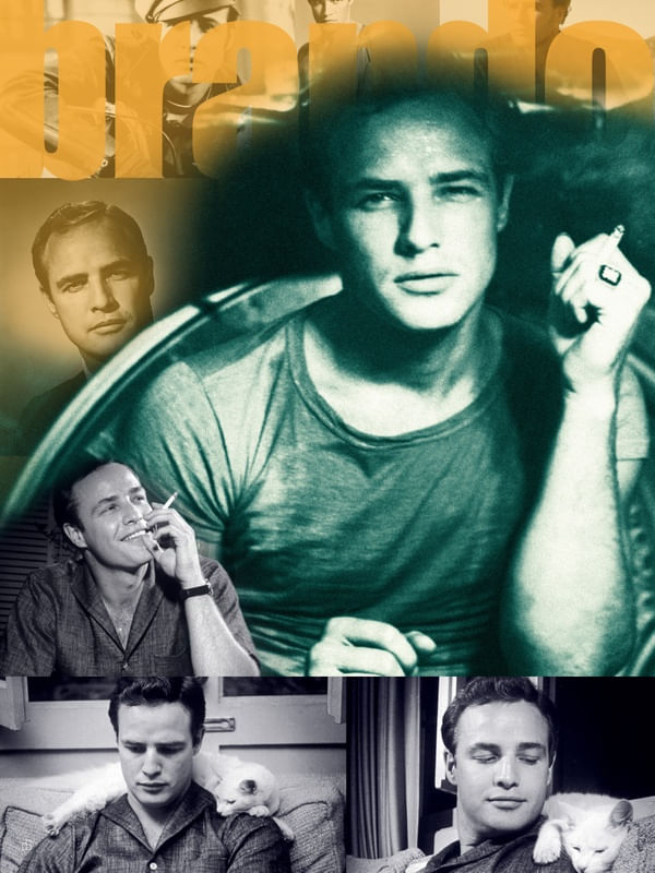 MARLON BRANDO - RETRATO COLAGEM