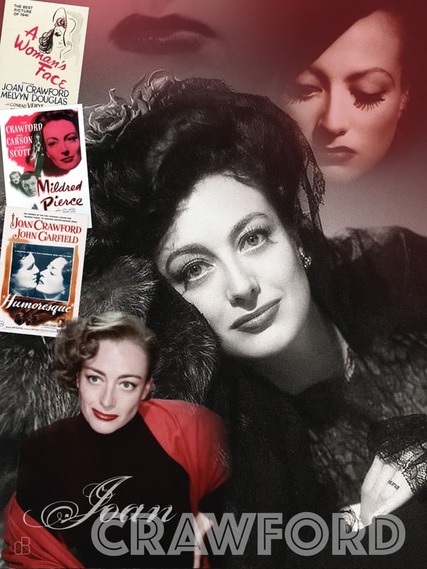 JOAN CRAWFORD - RETRATO COLAGEM