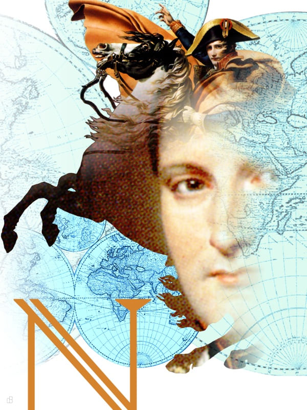 NAPOLEÃO BONAPARTE - RETRATO COLAGEM