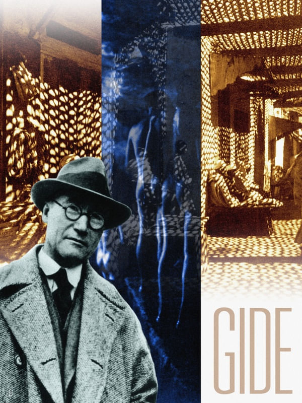 ANDRÉ GIDE - COLAGEM SÉRIE ESCRITORES