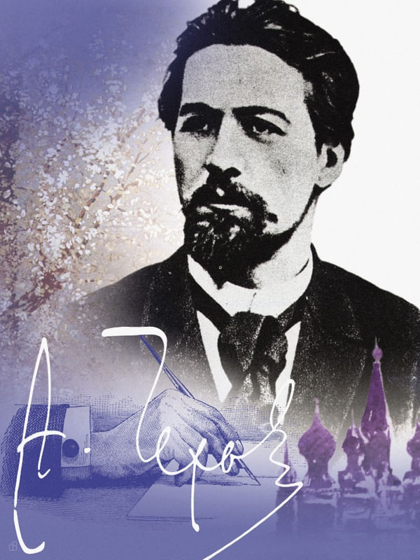 ANTON CHEKHOV - RETRATO COLAGEM SÉRIE ESCRITORES
