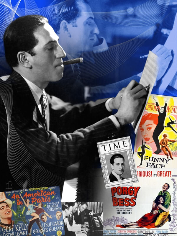 GEORGE GERSHWIN - RETRATO COLAGEM