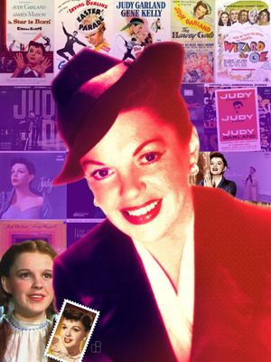 JUDY GARLAND - RETRATO COLAGEM
