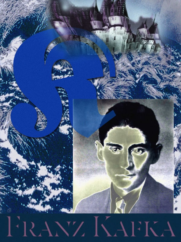FRANZ KAFKA II - RETRATO COLAGEM SÉRIE ESCRITORES