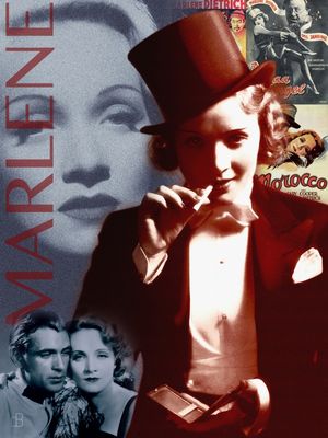 MARLENE DIETRICH 1 - RETRATO COLAGEM