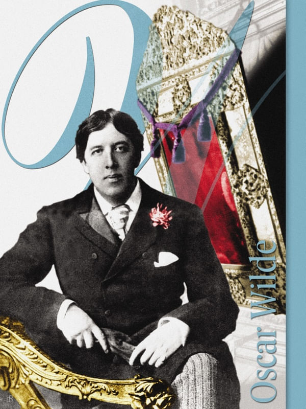OSCAR WILDE - RETRATO COLAGEM SÉRIE ESCRITORES