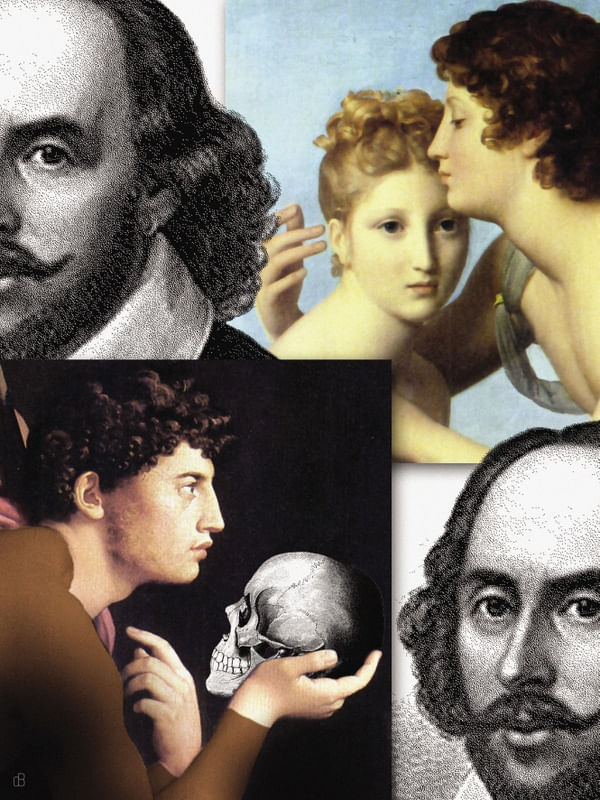 WILLIAM SHAKESPEARE - RETRATO COLAGEM SÉRIE ESCRITORES