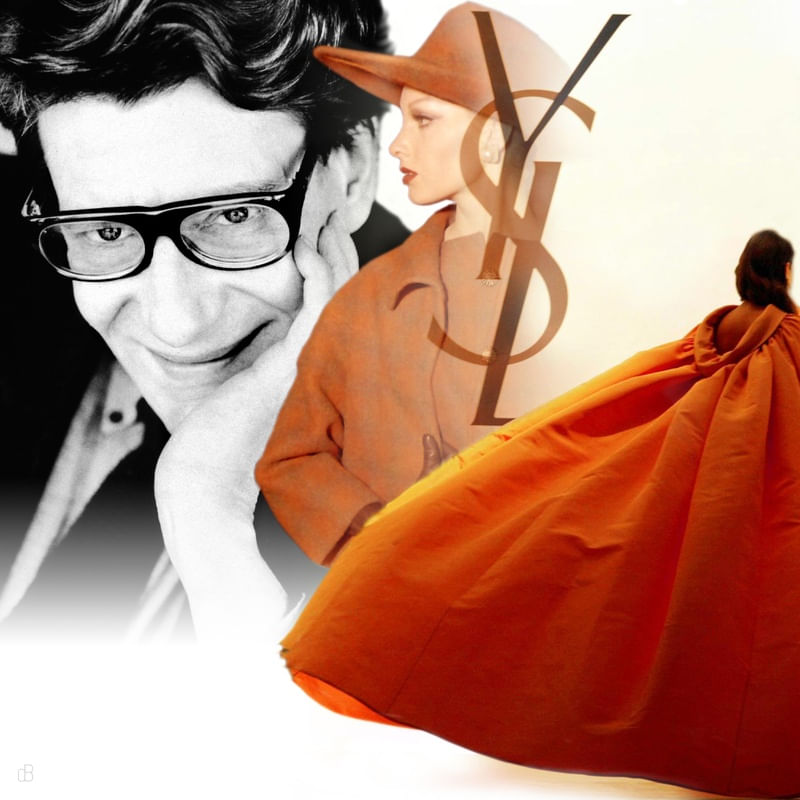 YVES SAINT- LAURENT - RETRATO COLAGEM