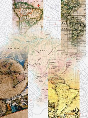 BRASIL - COLAGEM DE MAPAS