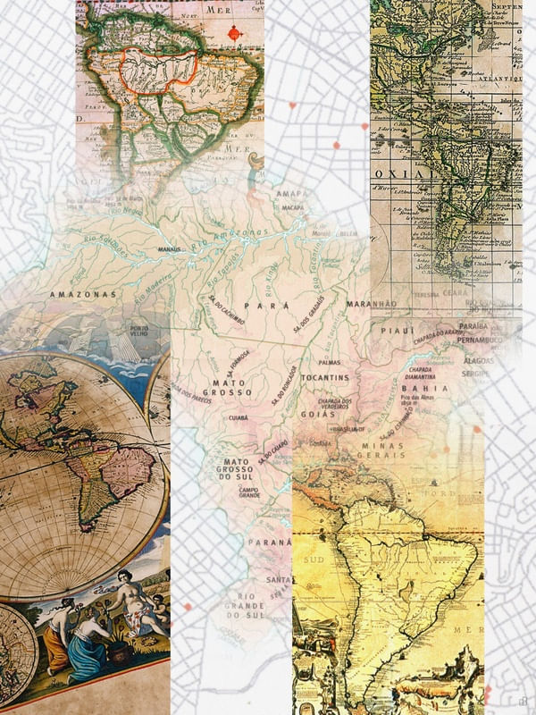 BRASIL - COLAGEM DE MAPAS