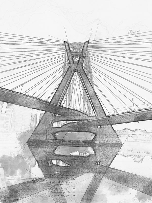 PONTE ESTAIADA AQUARELA 04