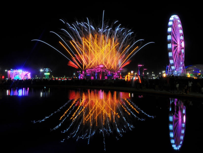 FOGOS NA ABERTURA DO ROCK IN RIO