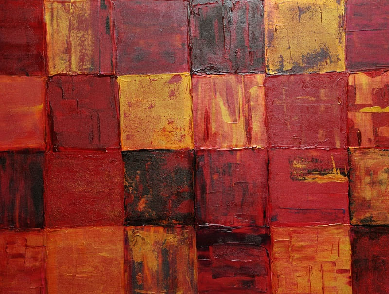 PINTURA ABSTRATA EM ÓLEO