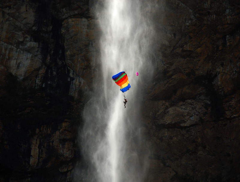BASE JUMP NA CACHOEIRA DO TABULEIRO