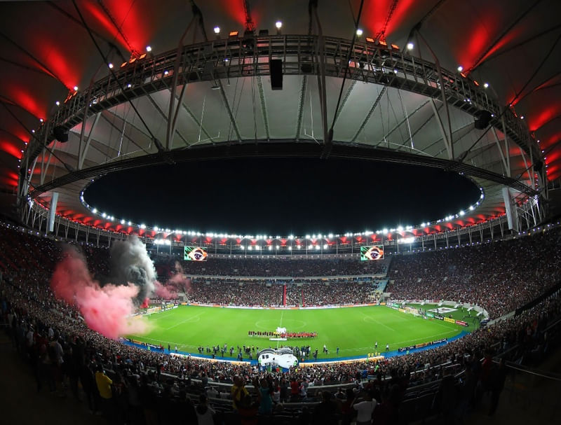 ESTÁDIO DO MARACANÃ CHEIO DE TORCEDORES DO FLAMENGO