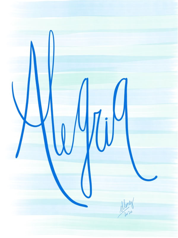 A ALEGRIA E AZUL