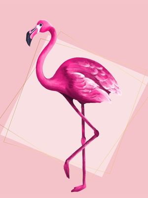 ARTE ABSTRATA FLAMINGO
