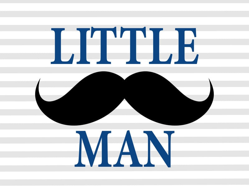 ARTE INFANTIL BIGODE LITTLE MAN