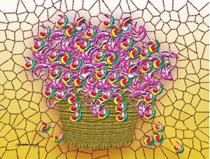 CESTA DE FLORES