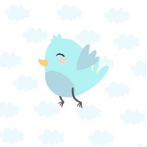 ARTE INFANTIL PASSARINHO BABY