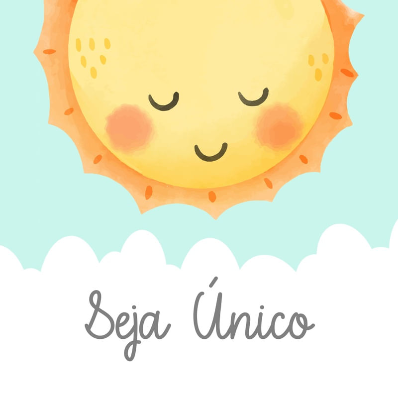 ARTE INFANTIL SOL SEJA ÚNICO