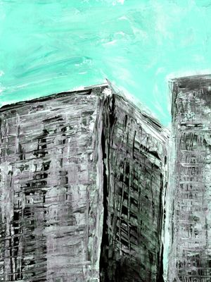 CITY VIEWS 1, MINT GREEN