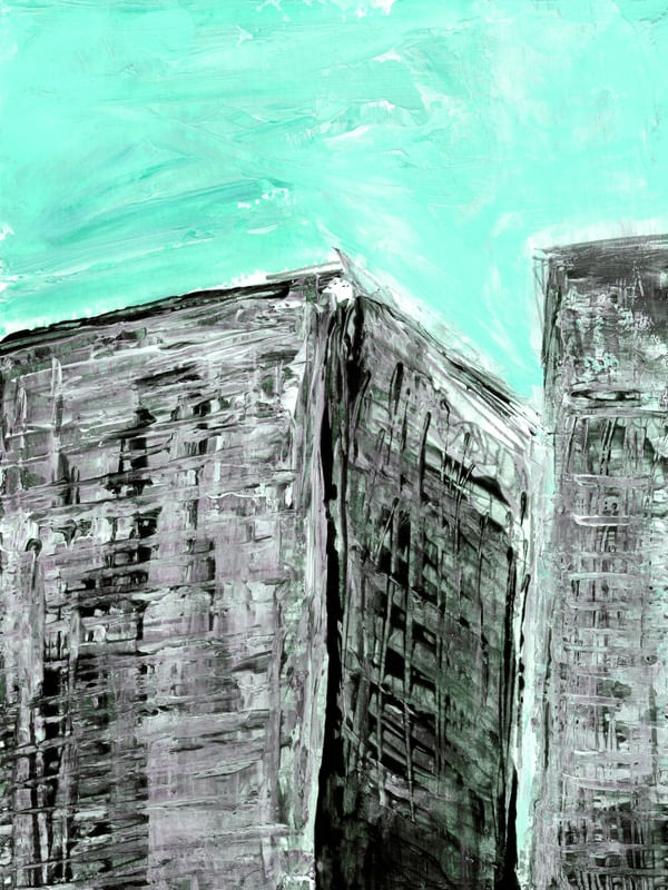 CITY VIEWS 1, MINT GREEN