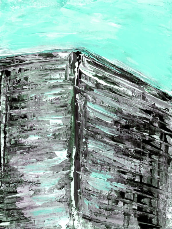 CITY VIEWS 2, MINT GREEN