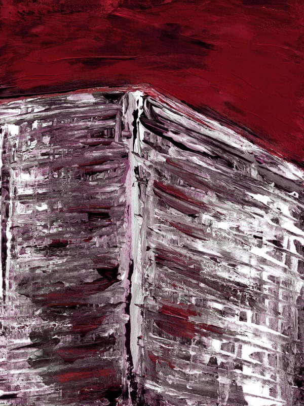 CITY VIEWS 2, CRIMSON RED
